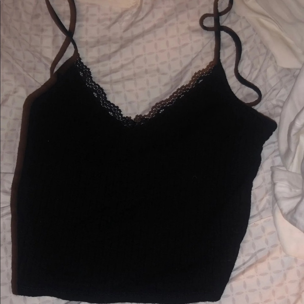 Black tank top